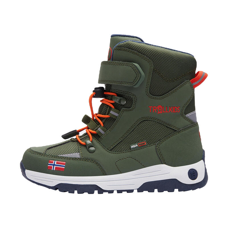 Chaussures d'hiver pour enfants Lofoten XT vert forêt/orange