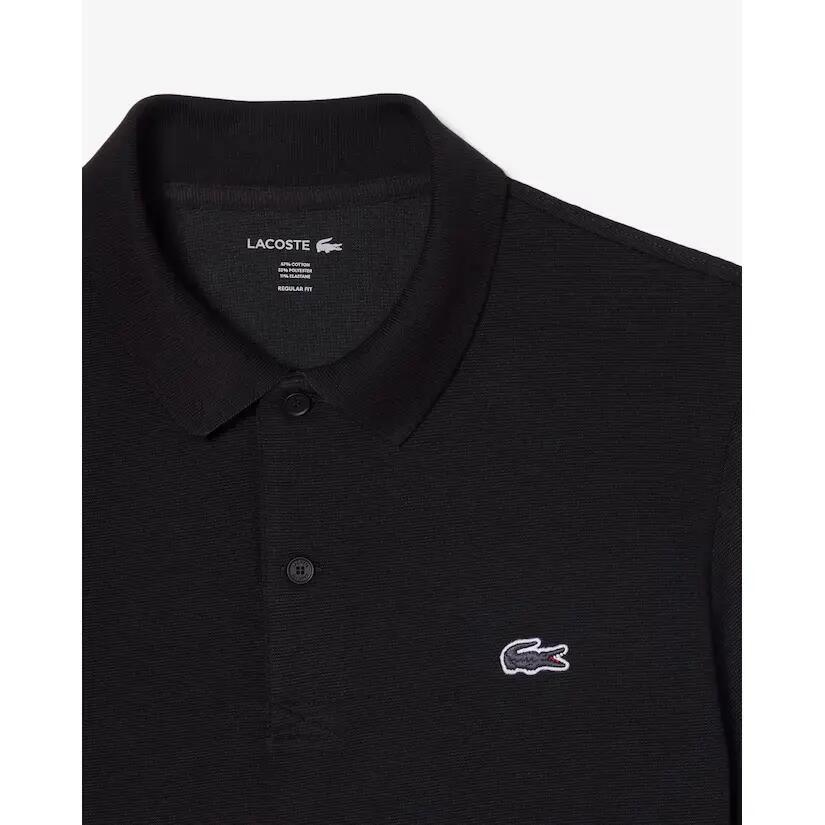 Maglietta Polo Regolare Logo Sul Petto Uomo Lacoste Nero 6/7