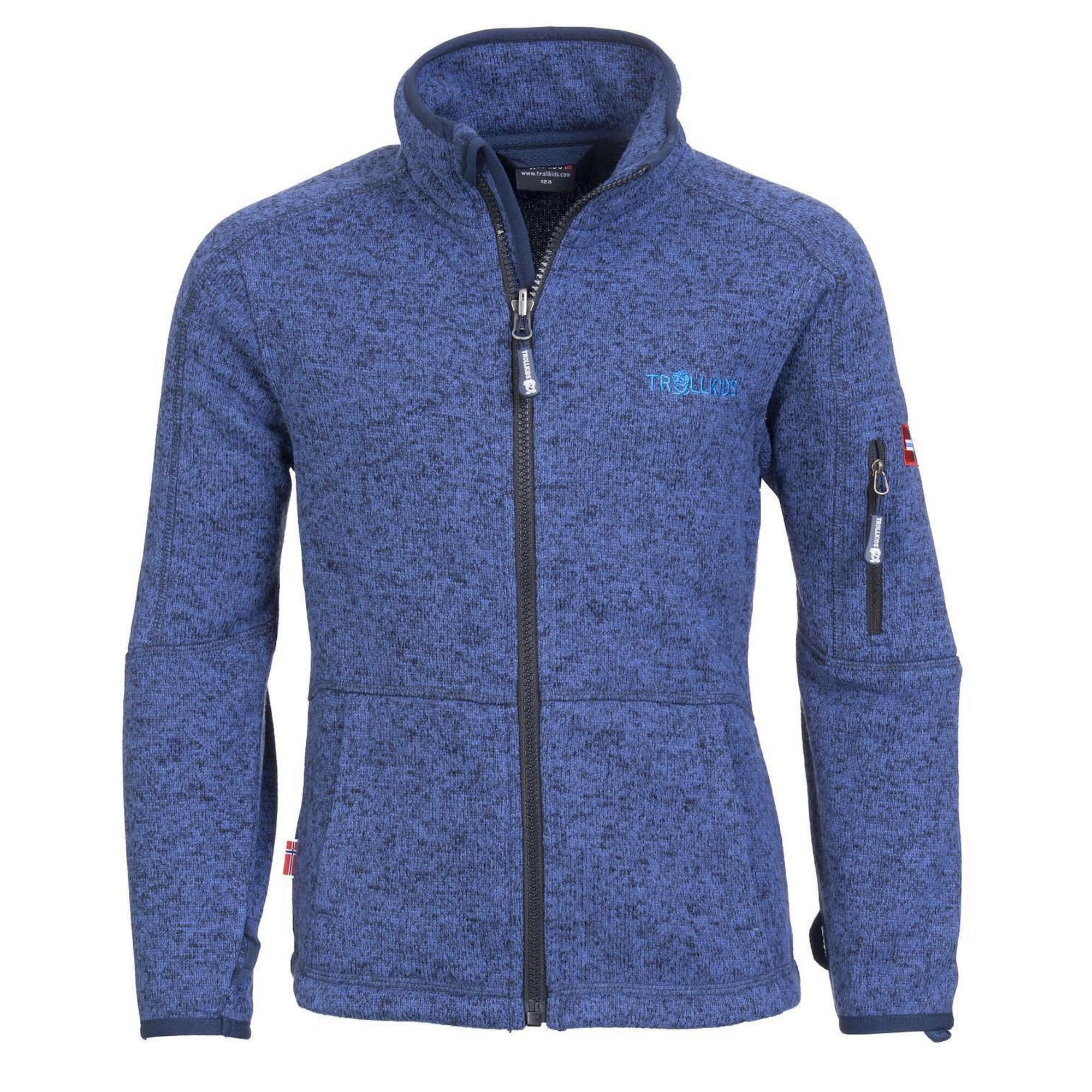 French blue Jondalen children's fleece jacket