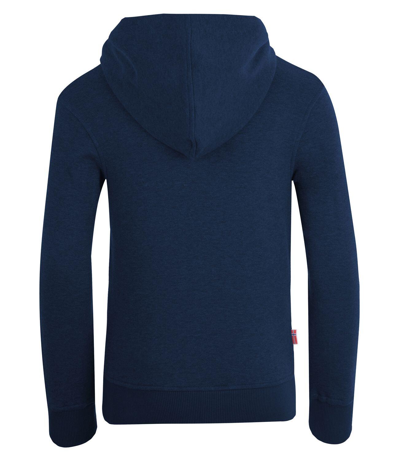 Kinder Hoodie Pullover Trondheim Marineblau / Orange 2/2
