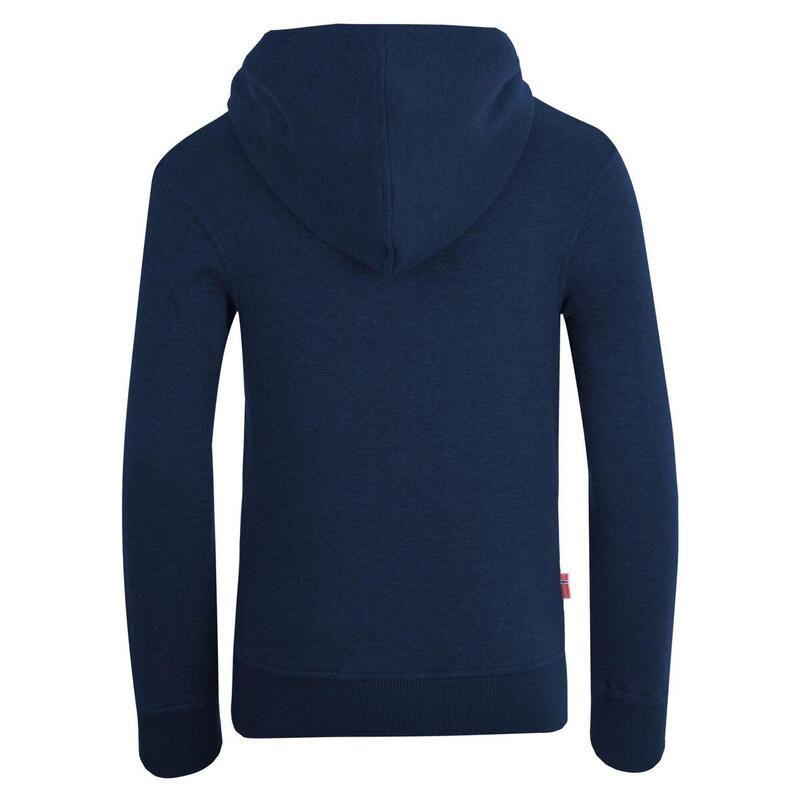 Kinder Hoodie Pullover Trondheim Marineblau / Orange