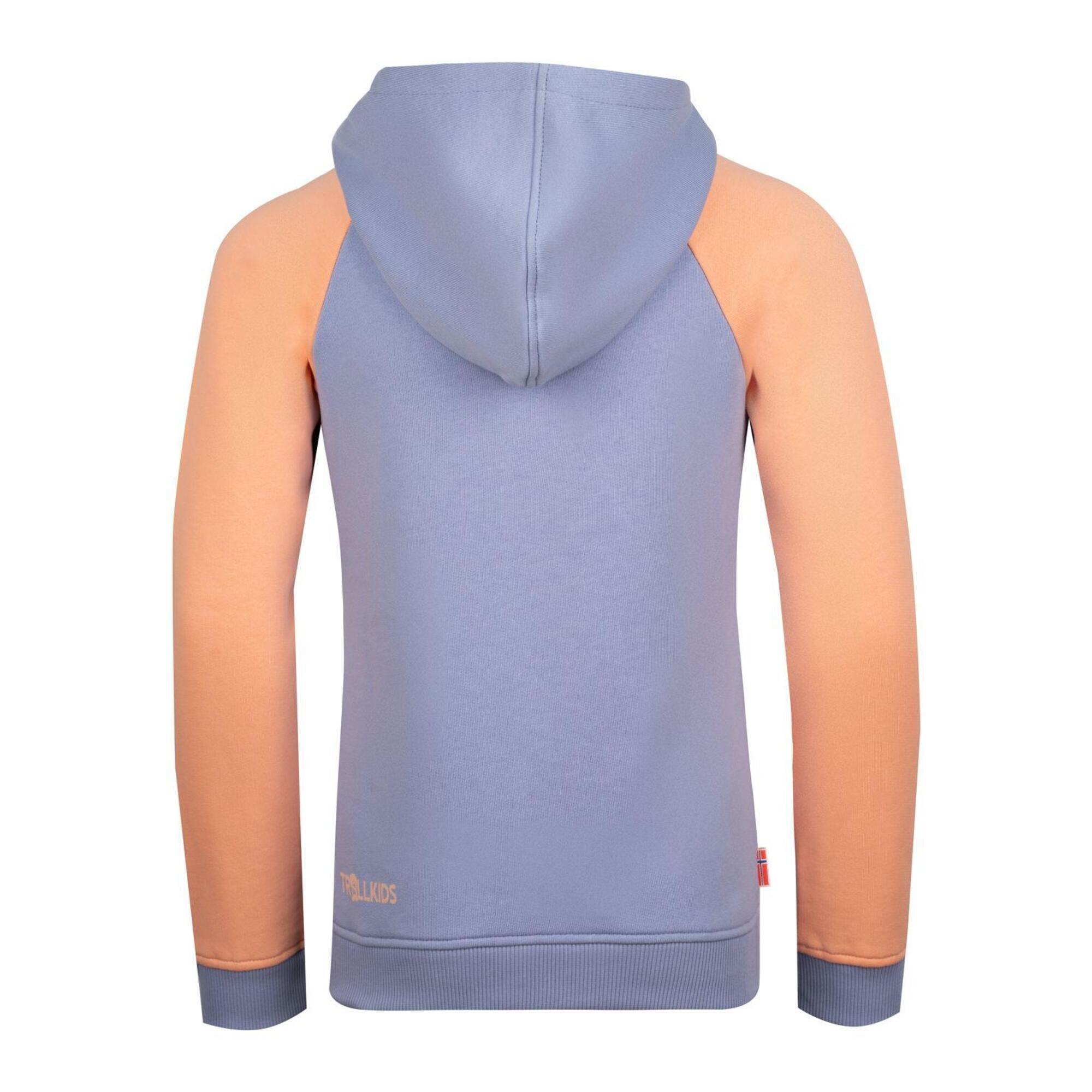 Girl's Stavanger lavender/apricot hoodie