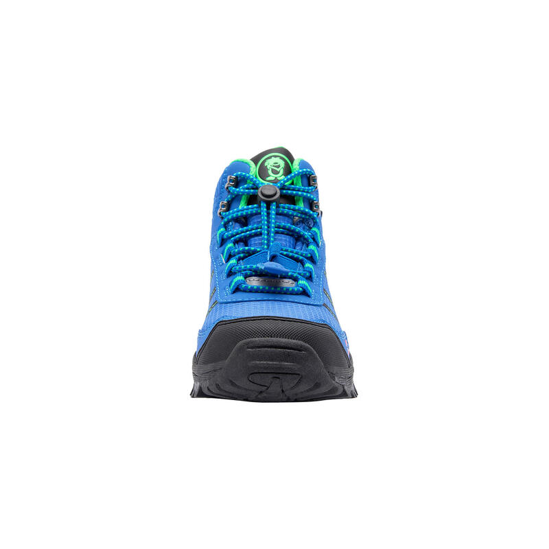 Chaussure de randonnée enfant moyenne Trolltunga bleu moyen/vert