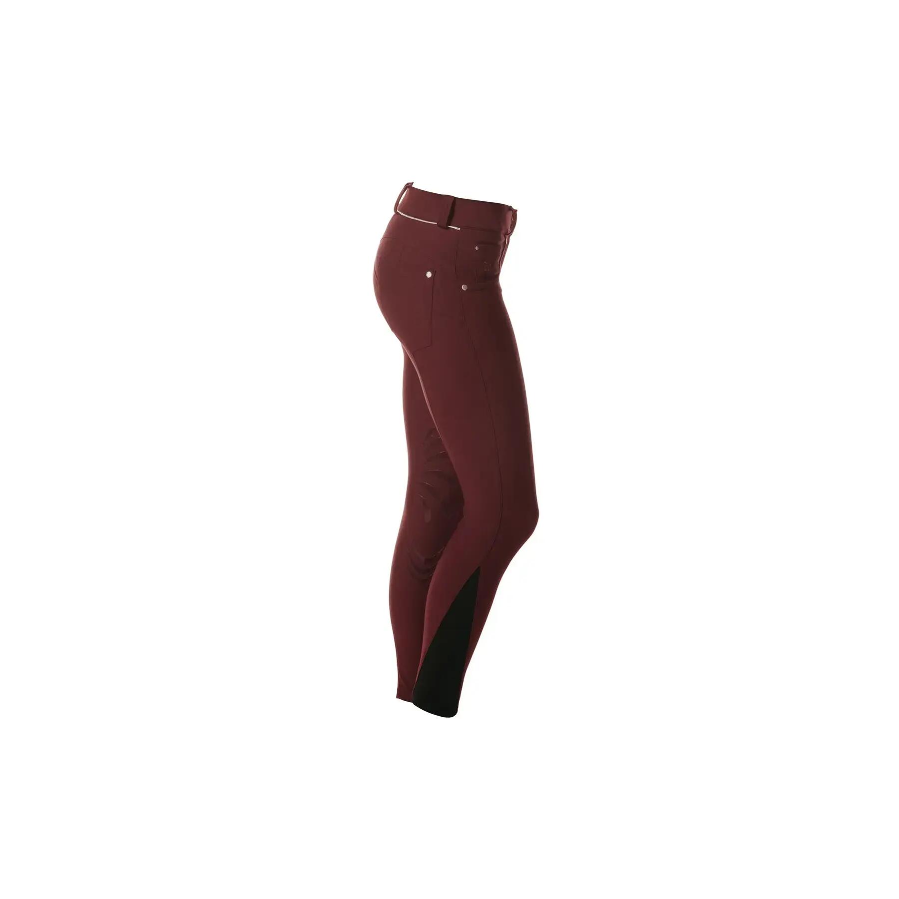 Damskie spodnie do jazdy konnej Flags&Cup Push Up 3/4