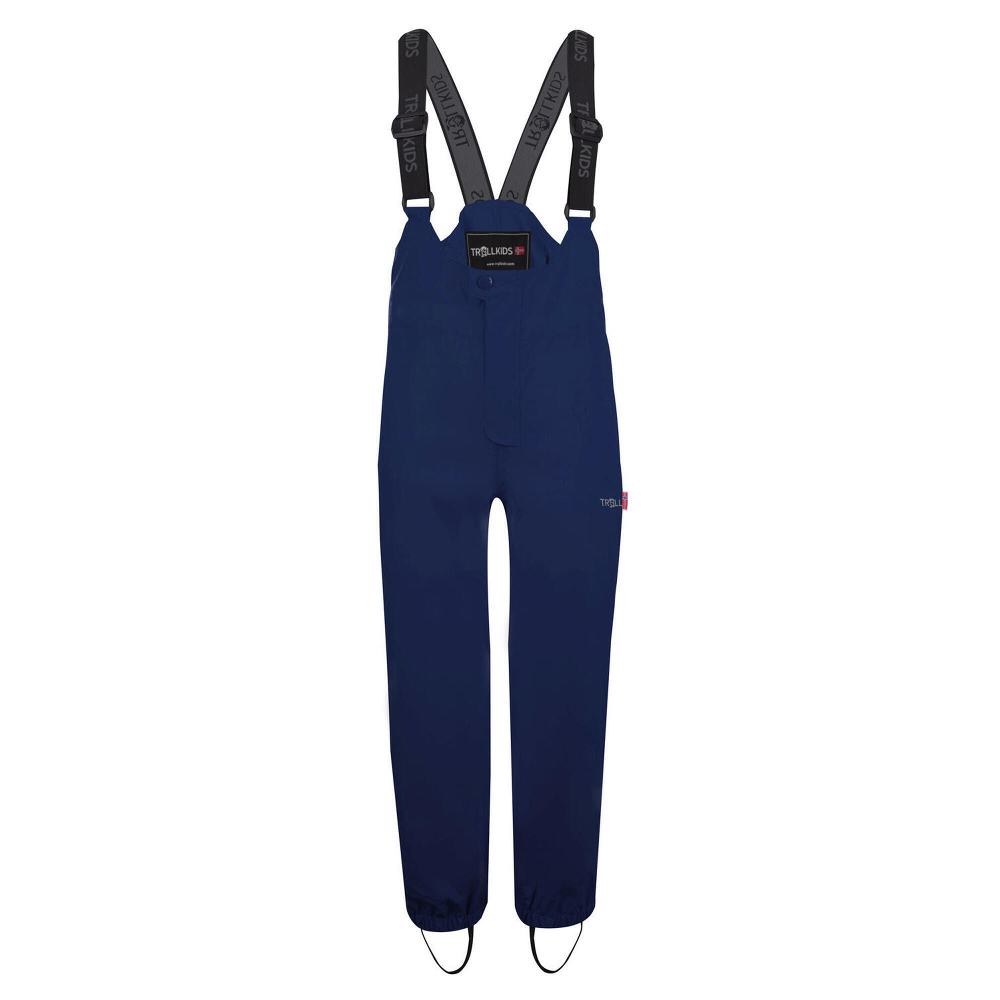 Odda pantaloni da trekking impermeabili per bambini blu navy / arancione