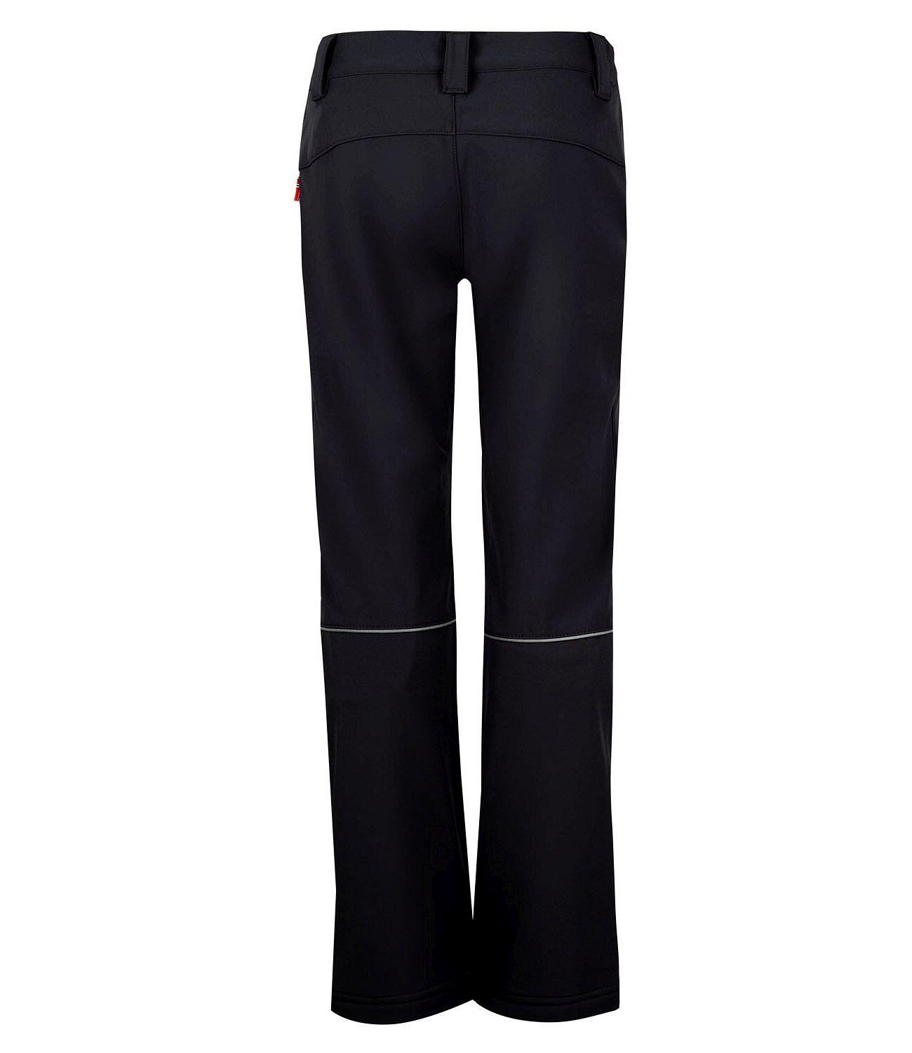 Pantalon Softshell Fjell pour enfants Hydrofuge Noir 2/3
