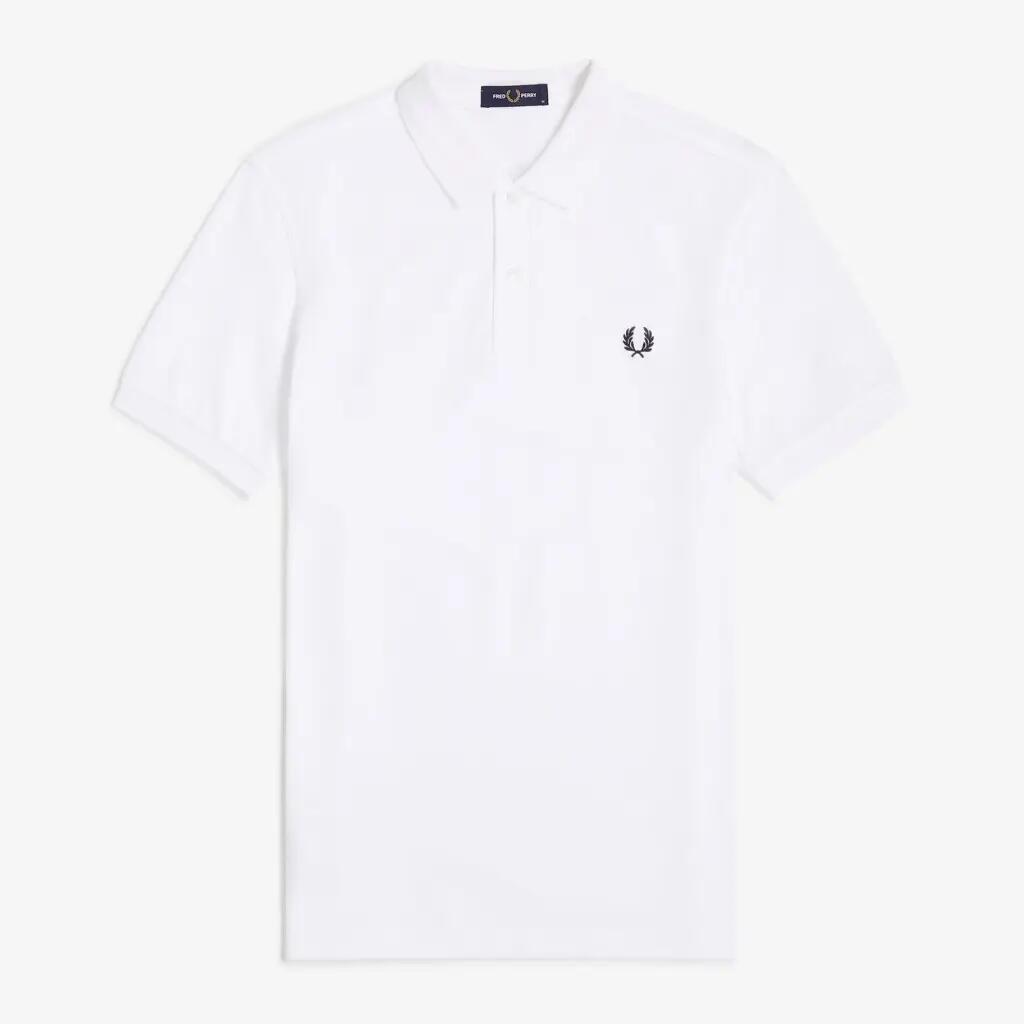 Fred Perry Modell Plain Fred Perry Shirt Farbe Weiß 2/7