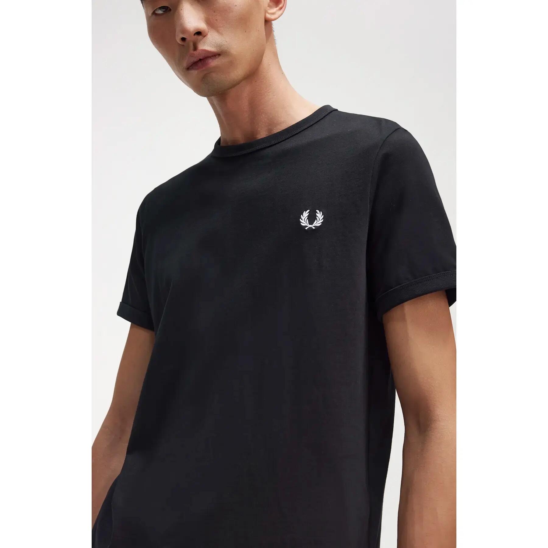 T-shirt Fred Perry Model M3519fp Kleur Zwart 6/6