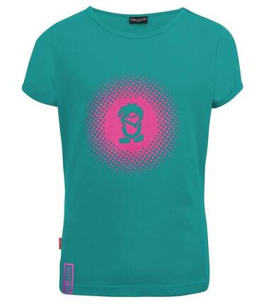 Mädchen T-Shirt Mädchen Logo Smaragdgrün / Rubinrot