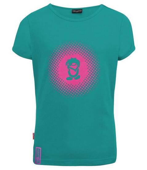 Mädchen T-Shirt Mädchen Logo Smaragdgrün / Rubinrot