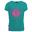 Mädchen T-Shirt Mädchen Logo Smaragdgrün / Rubinrot