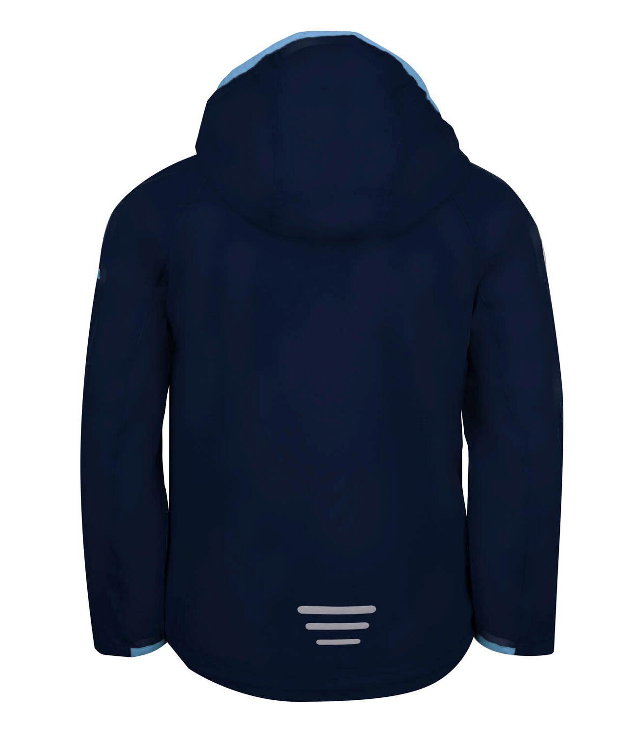 Veste Softshell Kvalvika pour enfants bleu marine/bleu moyen 2/2