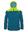 Kinder Regenjacke Bergen Petrolblau/Lime