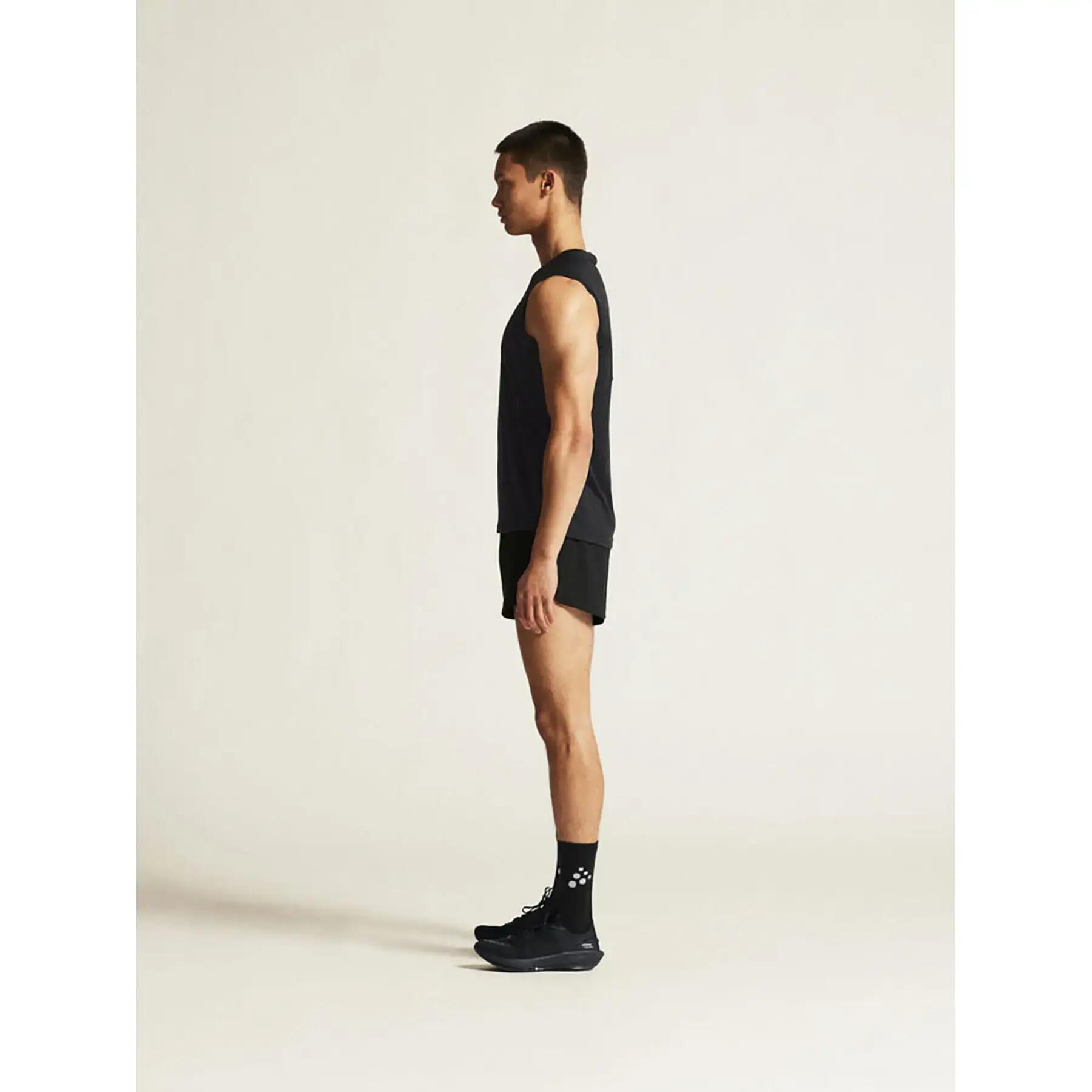 Singlet - Hardlopen - Heren - Racerback, lichtgewicht - Craft Rush 2.0 - Zwart 7/7