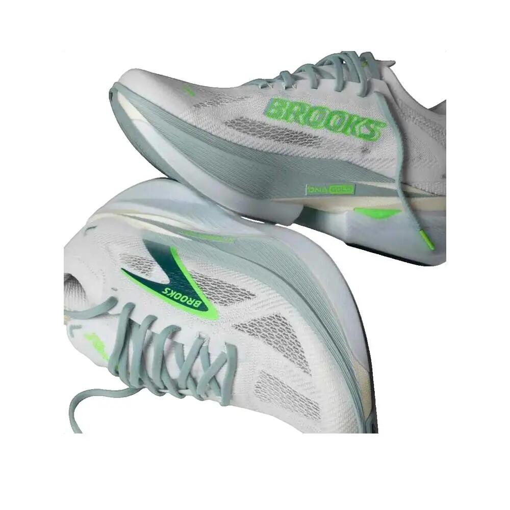 Hardloopschoenen Brooks Hyperion Max 3 Wit/Grijs Mist/Groen 7/7