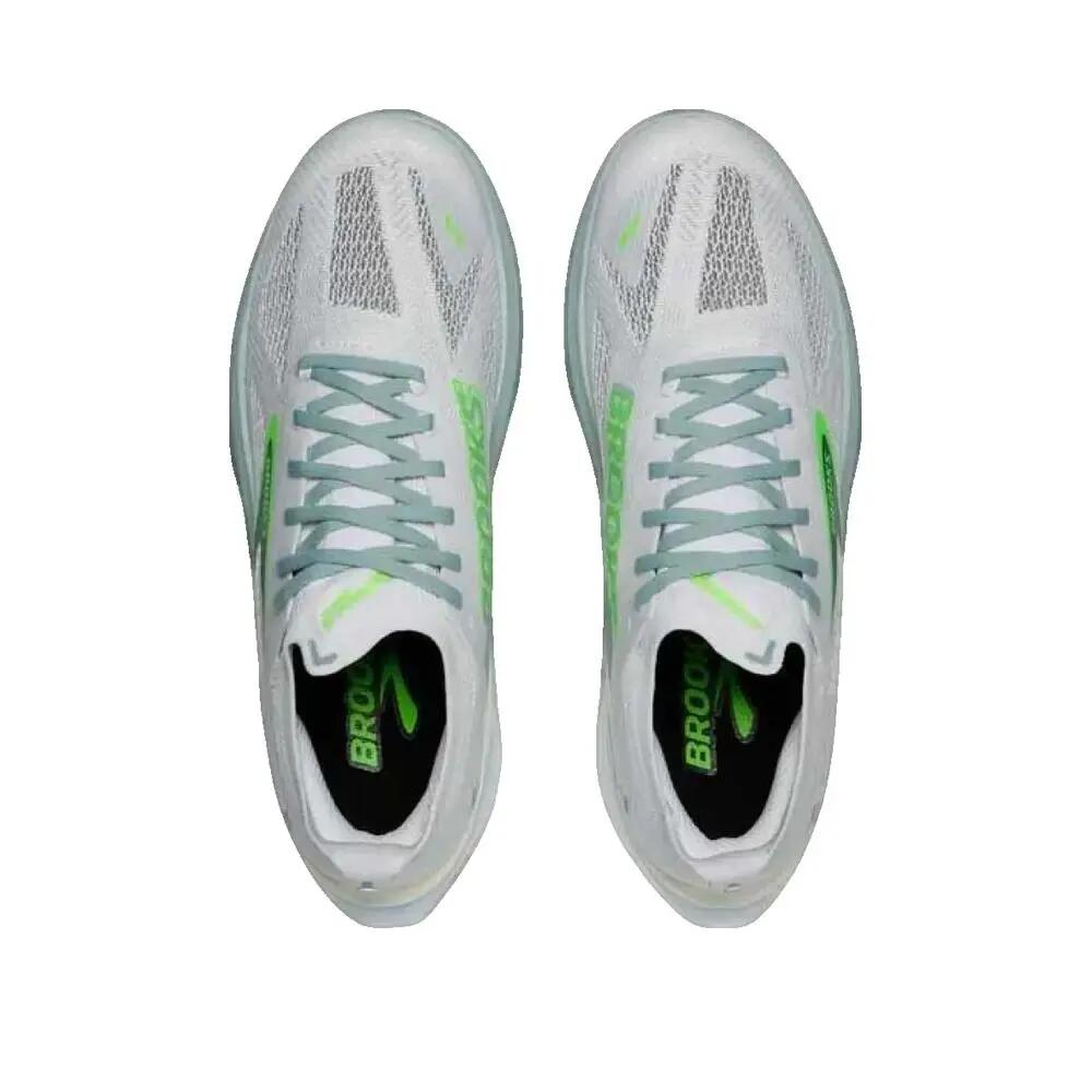 Hardloopschoenen Brooks Hyperion Max 3 Wit/Grijs Mist/Groen 6/7