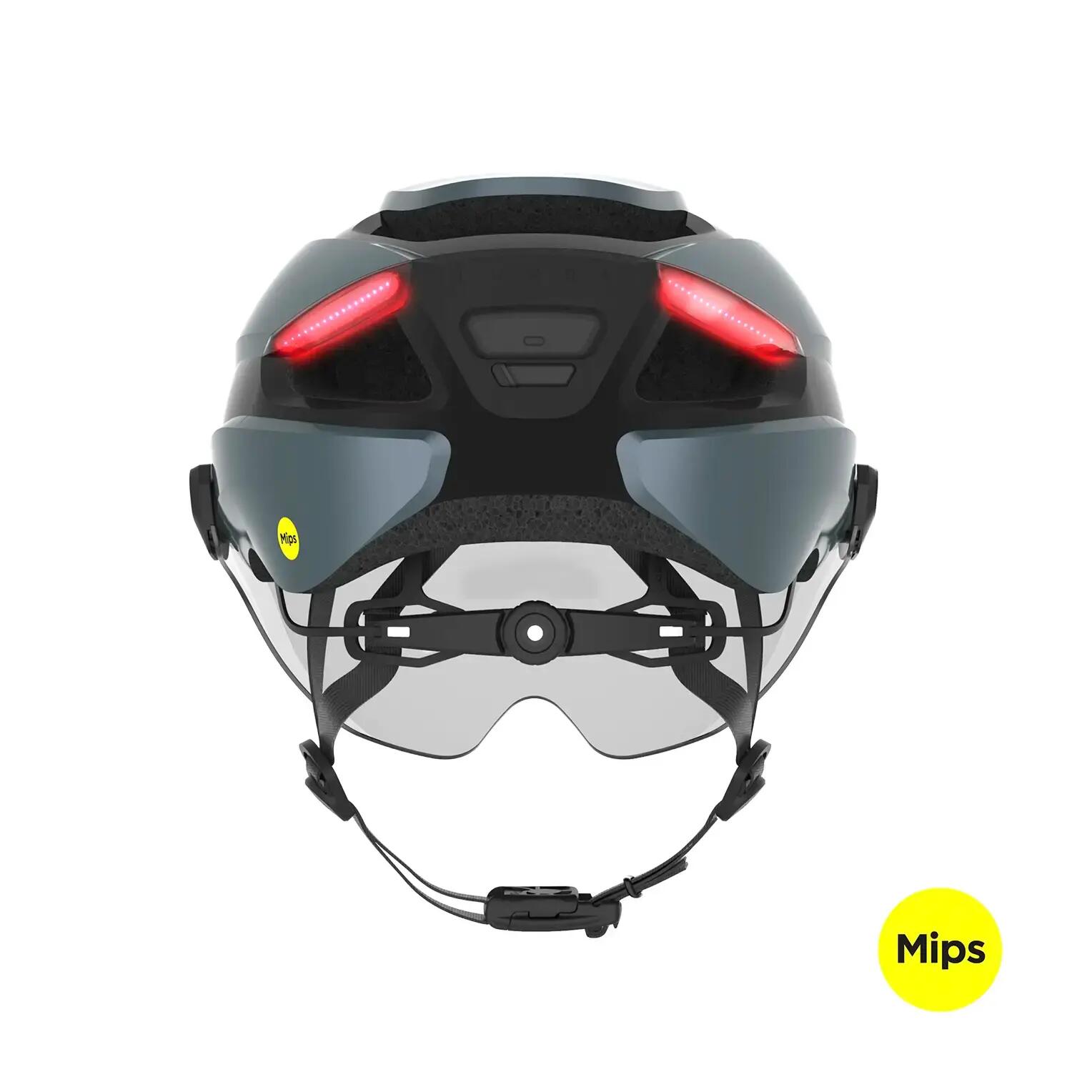 Lumos Ultra E-Bike MIPS Helm Space Blue M/L, Integrierte COB-LEDs, Blinker, B... 4/4