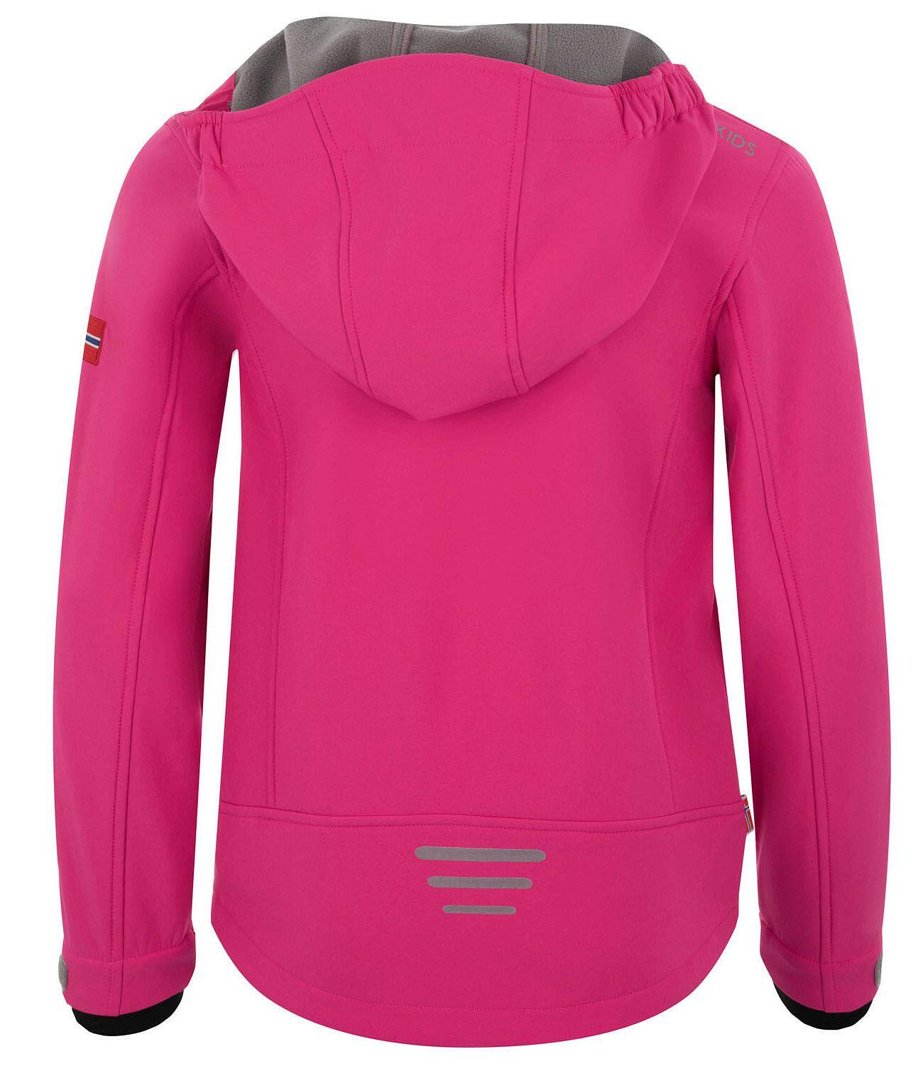 Giacca softshell Trollfjord bambina grigia impermeabile e antivento 2/3