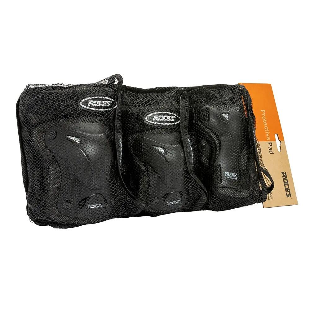 Ventilato - Protezione per pattini - Confezione da 3 - Adulti - Nero 3/6