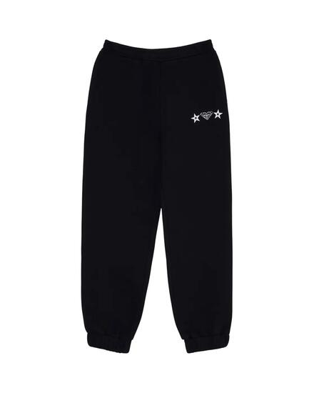 Pantalon de jogging coupe large SURF FEELING WIDE BRUSHED Noir Fille