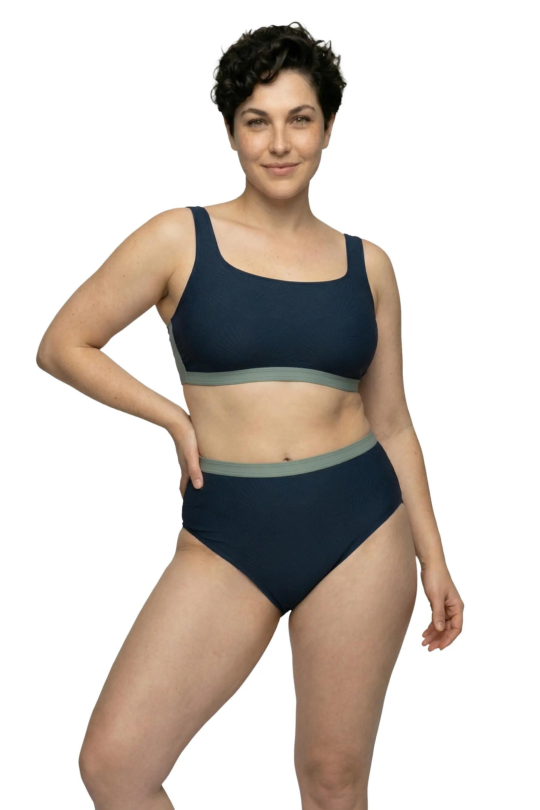 Damen Bikini Muschelstruktur Softcups Träger verstellbar 3/13