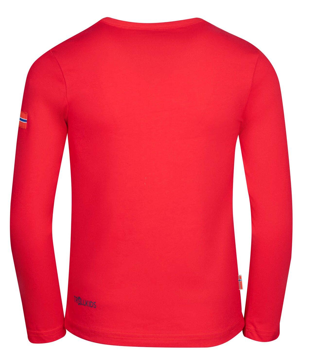 Kinder Longsleeve Troll Hellrot/Blau 2/3