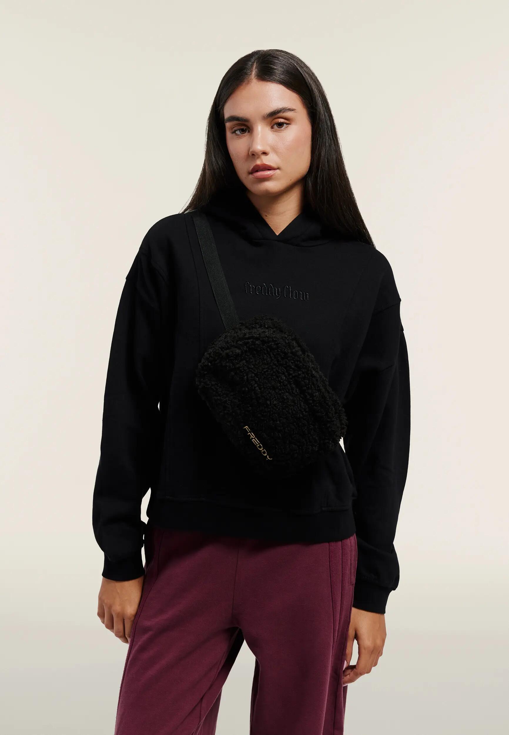 Bolso bandolera de pelo sherpa para mujer 5/6