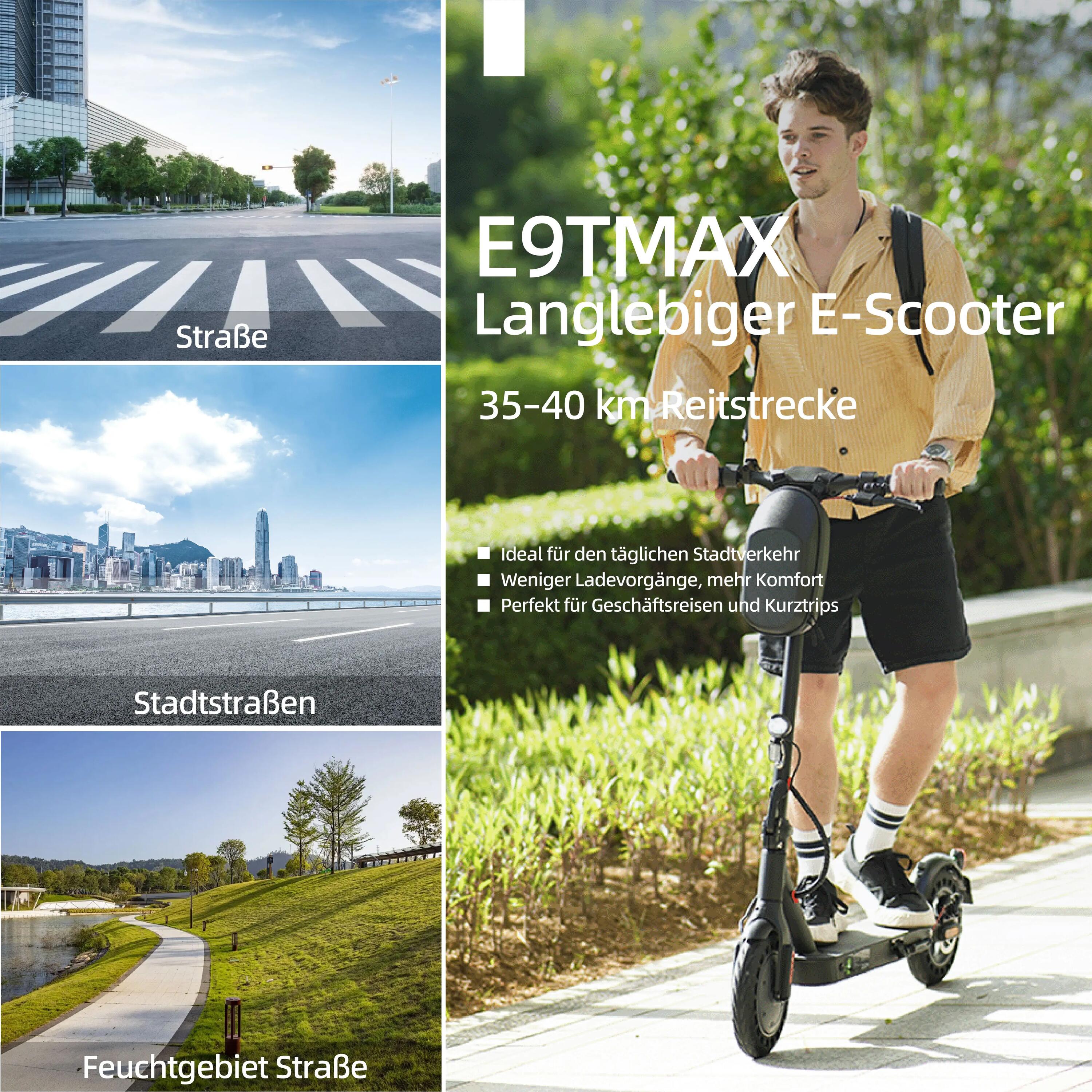 Patinete Eléctrico isinwheel E9TMAX｜Batería 36V10AH｜Neumático 10" 7/7