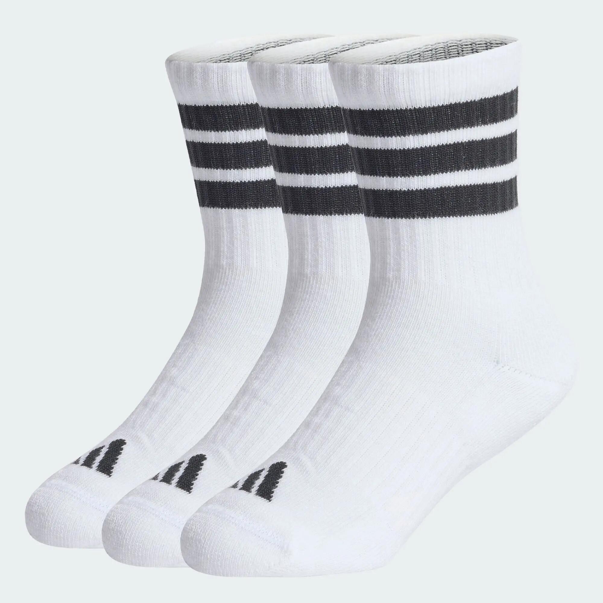 Pack de 3 pares de calcetines clásicos 3-Stripes con amortiguación para niños 4/4