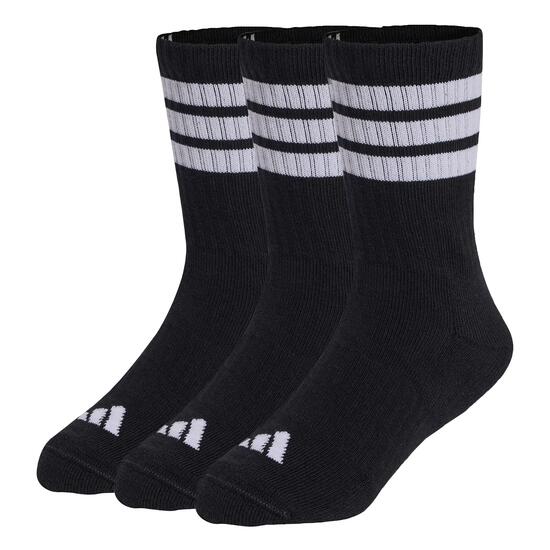 Lot de 3 paires de chaussettes mi-mollet rembourrées 3 bandes Enfants