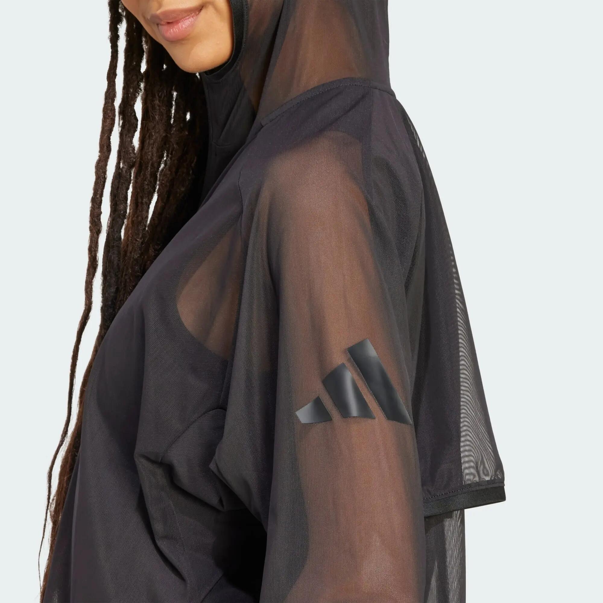 Felpa Soft Lux in mesh con cappuccio e zip integrale 5/7