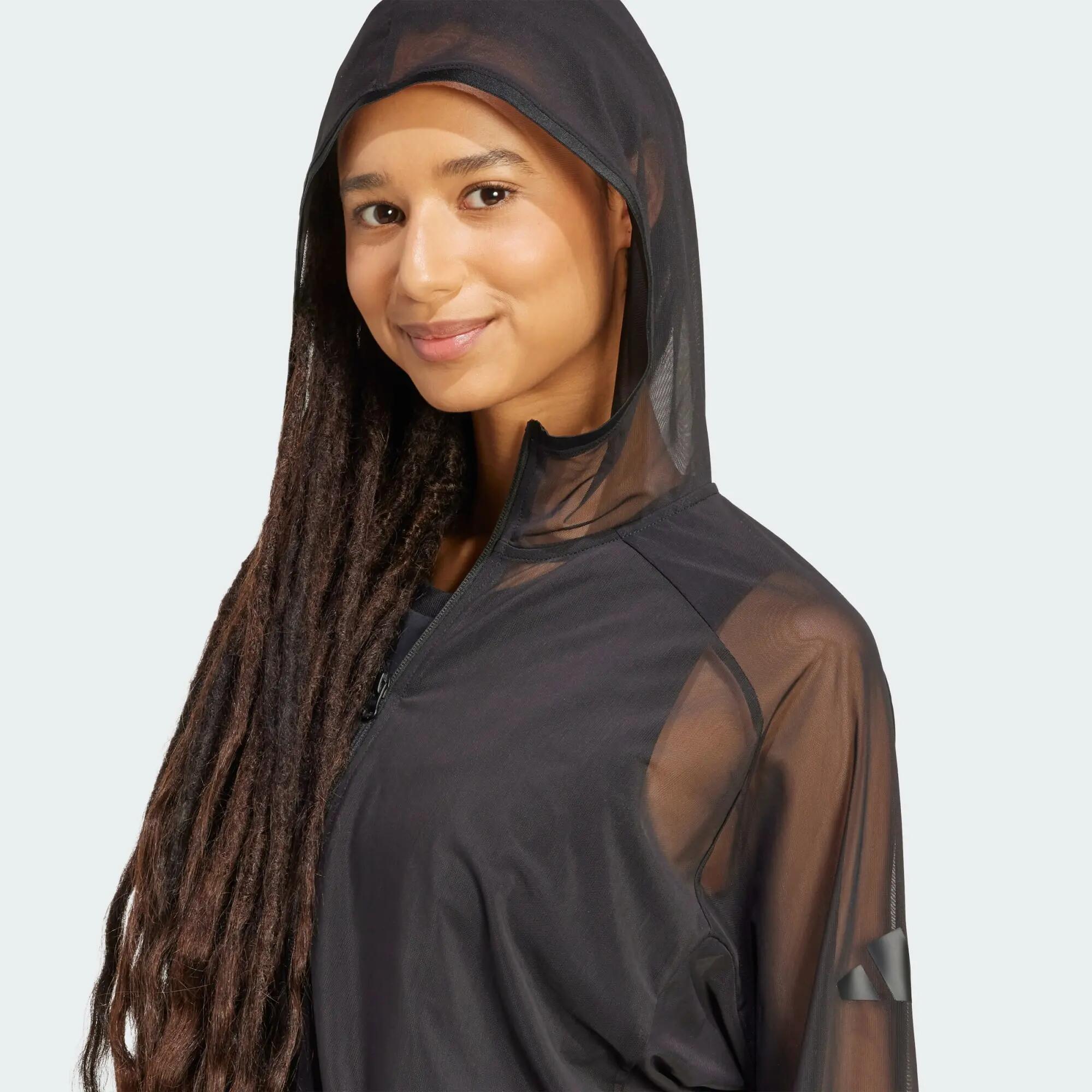 Felpa Soft Lux in mesh con cappuccio e zip integrale 4/7