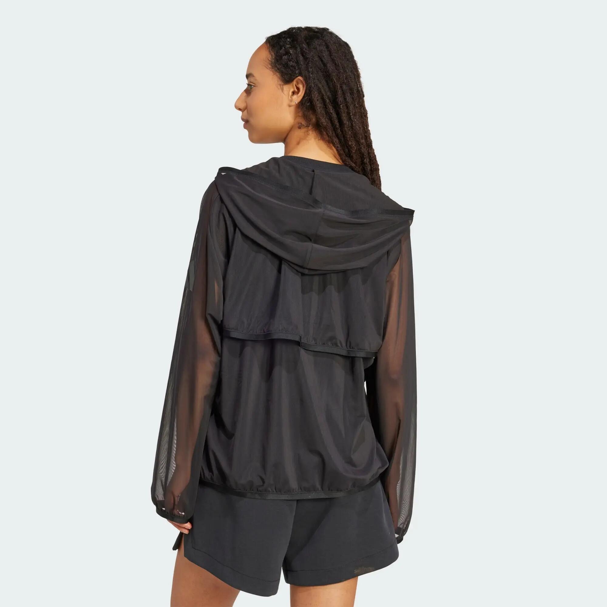 Felpa Soft Lux in mesh con cappuccio e zip integrale 3/7