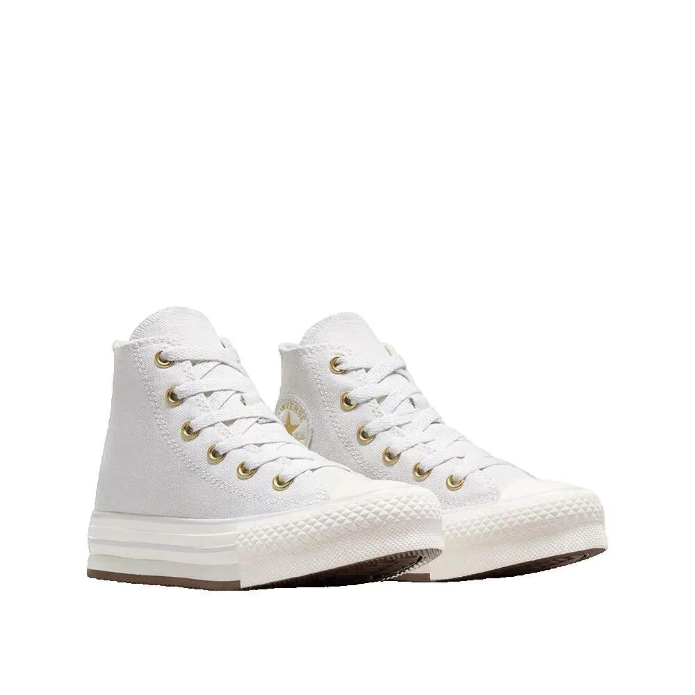 Chaussures Converse Chuck Taylor All Star Eva Lift Platform Bleue 3/4