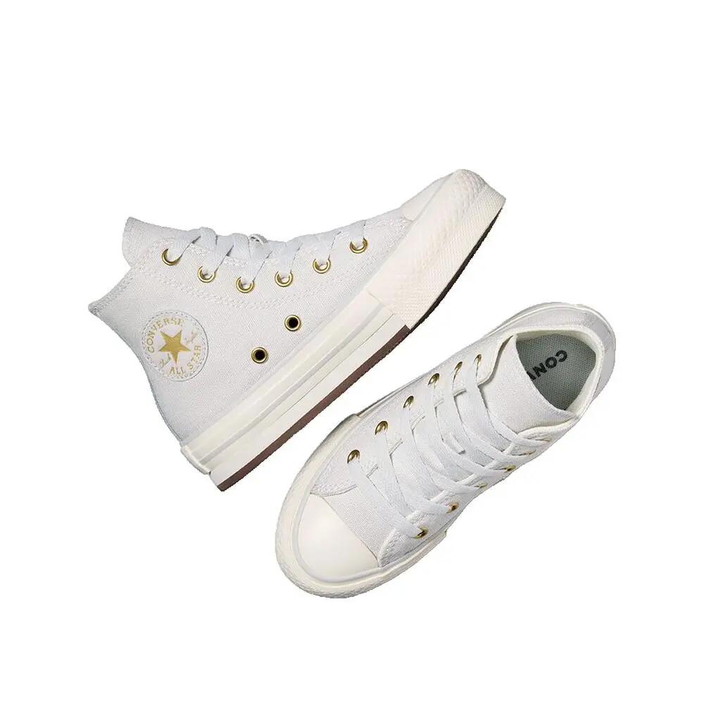 Chaussures Converse Chuck Taylor All Star Eva Lift Platform Bleue 2/4