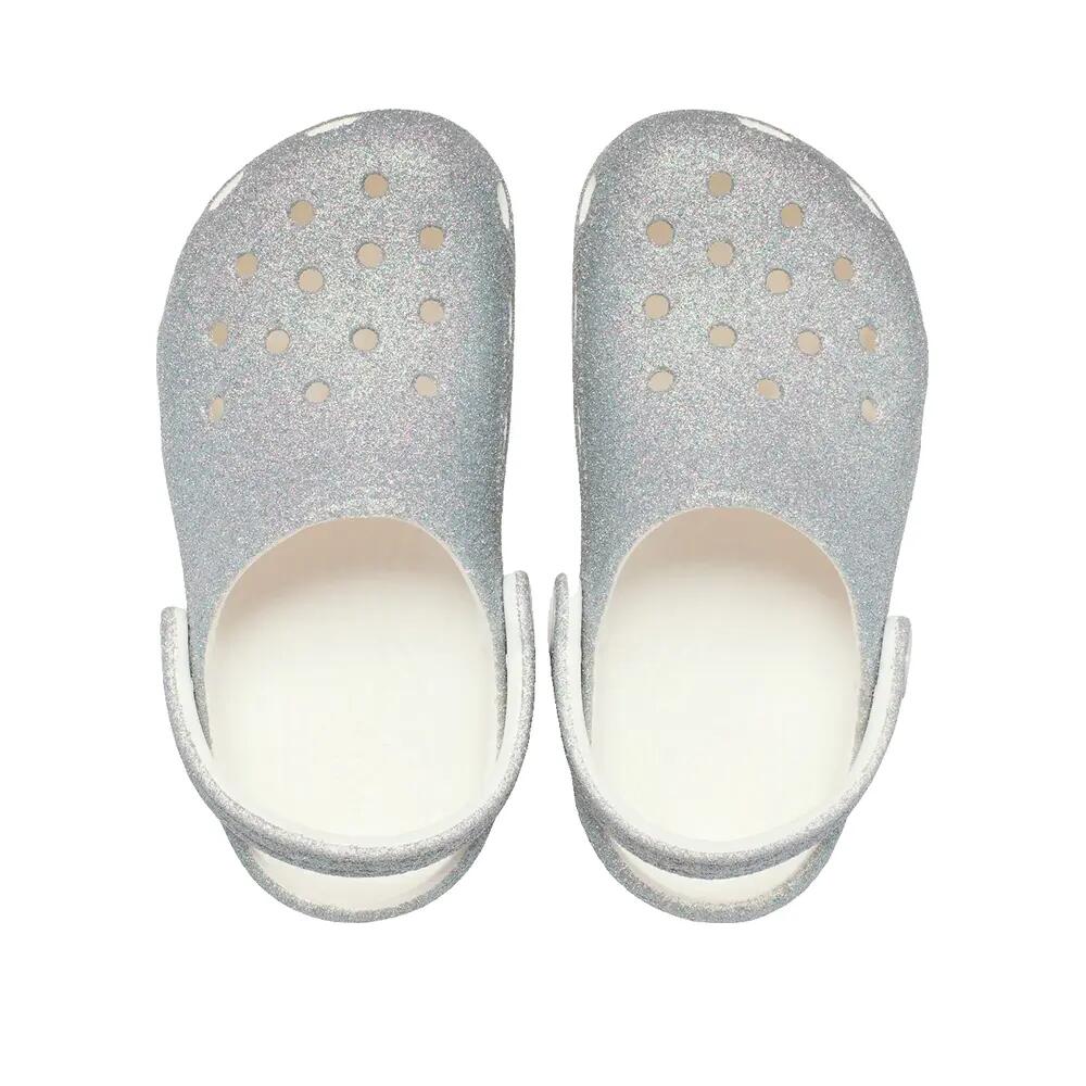 Sabots Crocs Classic Iridescent Glitter Weiß 5/6