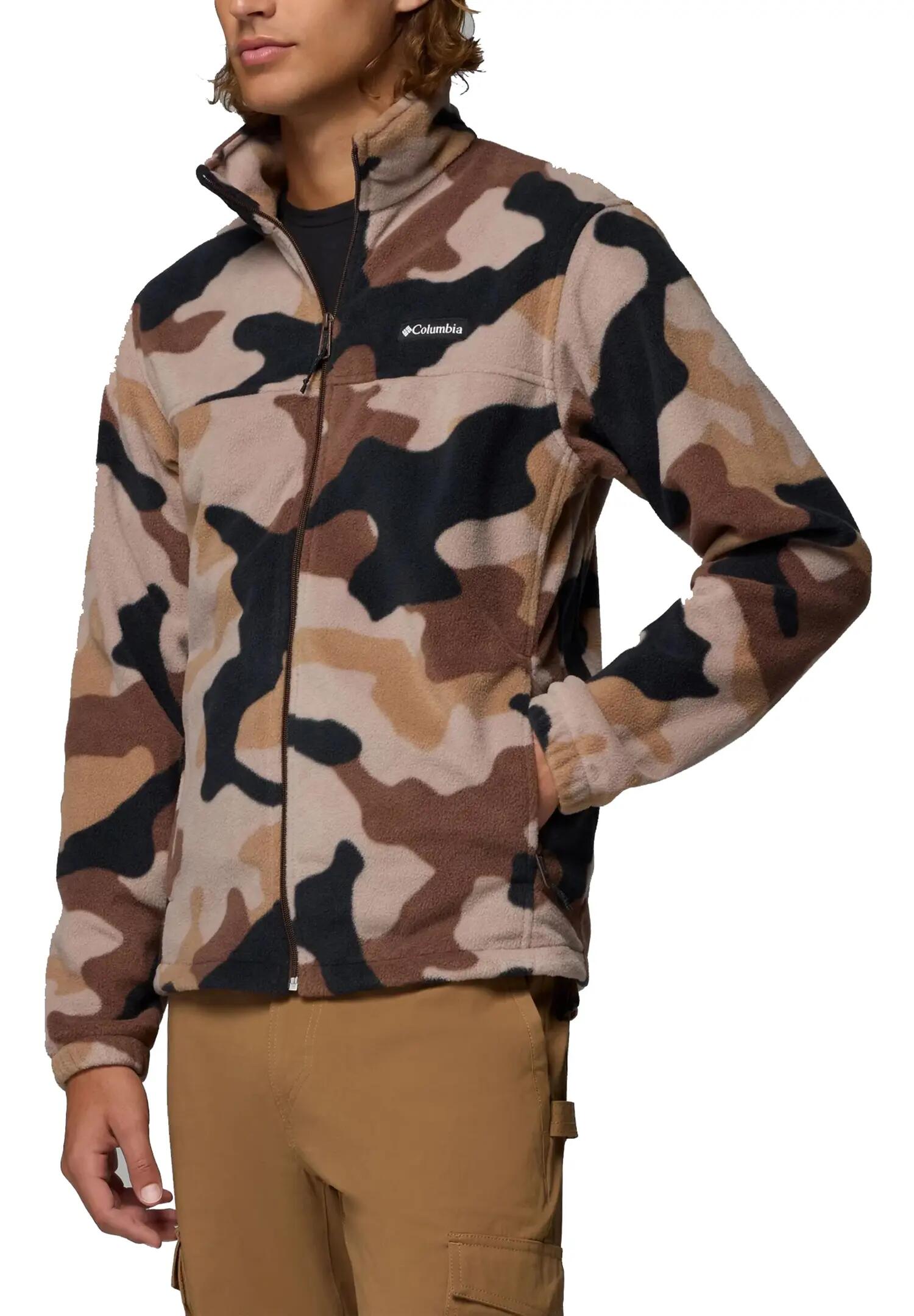 Forro Polar Diseño Montaña para Hombre Marrón Camuflaje 5/7