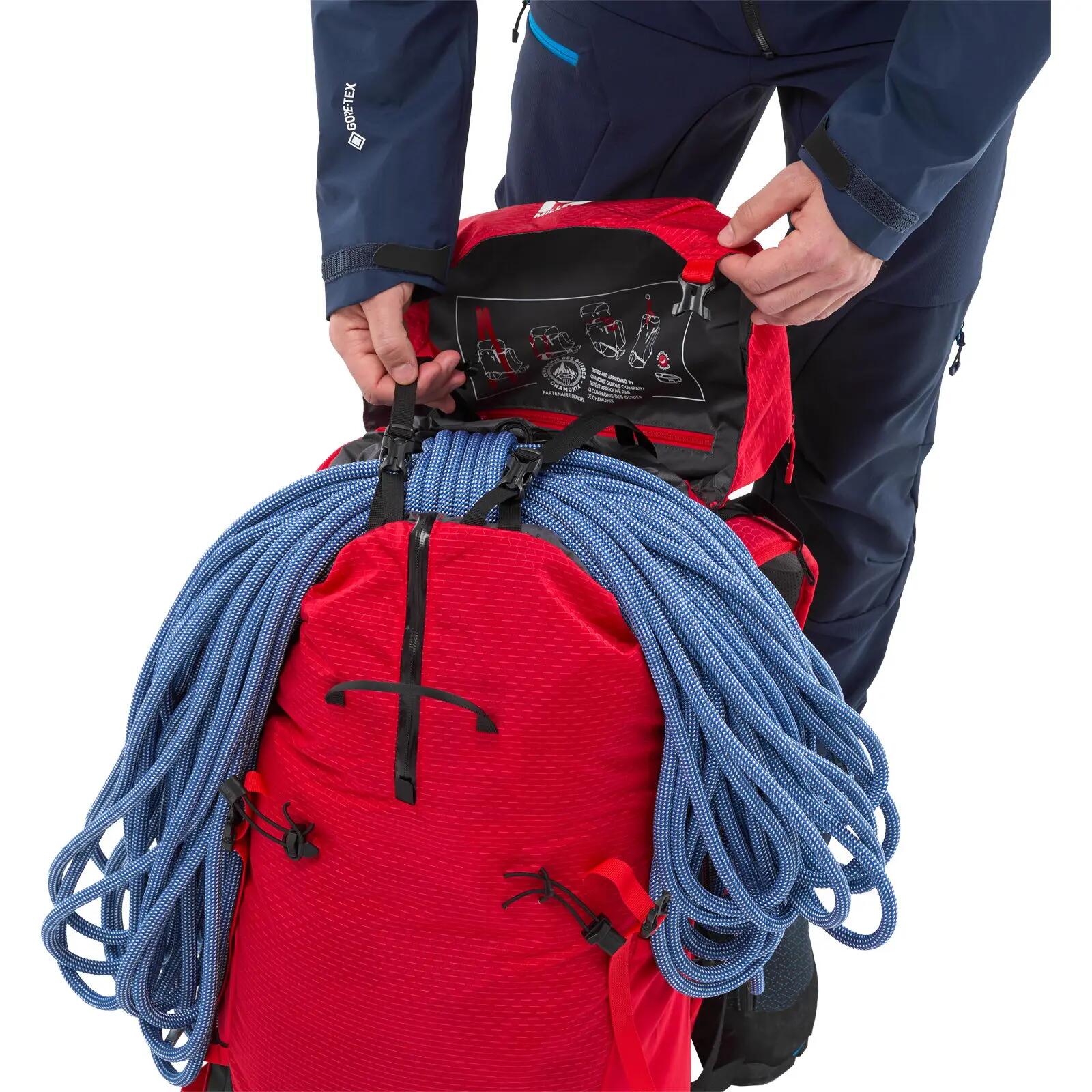 Alpinrucksack Prolighter 60+20 red 4/7