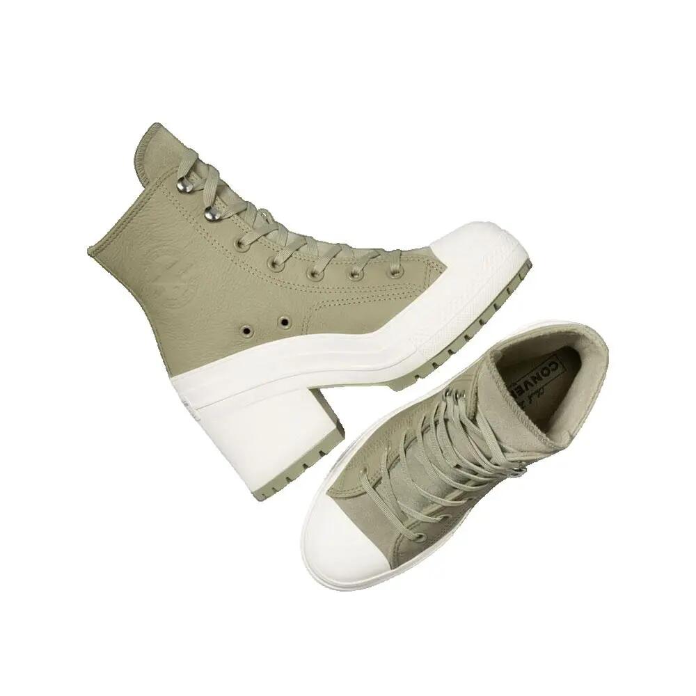 Converse Chuck 70 De Luxe Waterproof Platform Shoes Green 3/3