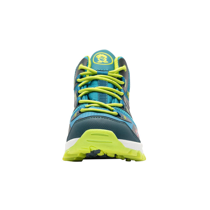 Chaussures de randonnée pour enfants Hiker Mid Rondane bleu pétrole/citron vert
