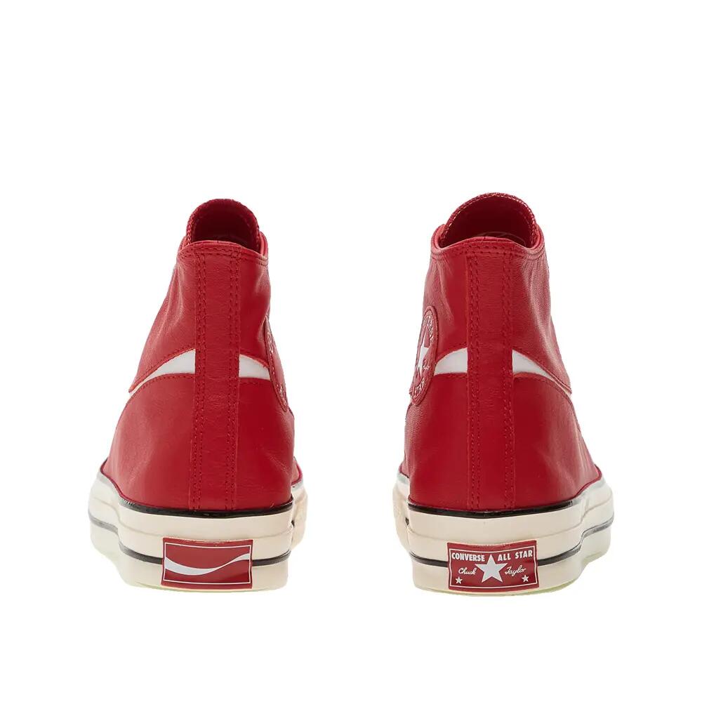 Converse Chuck 70 Hi Coca-Cola Racing Red Leather 4/7
