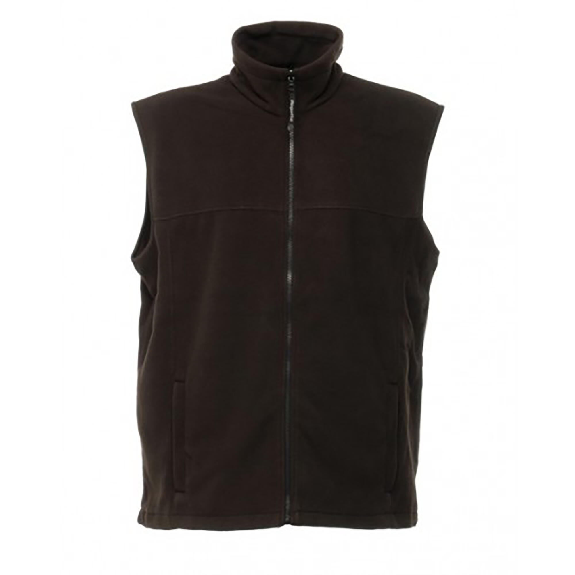REGATTA Haber II FullZip Bodywarmer Fleece AntiPill Jacket (250 GSM) (Black)