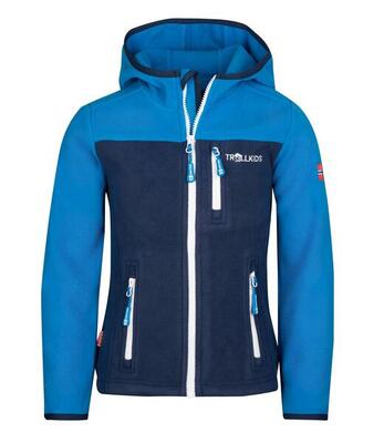Kinder Fleecejacke Stavanger Dunkel Marine/Mystik Blau