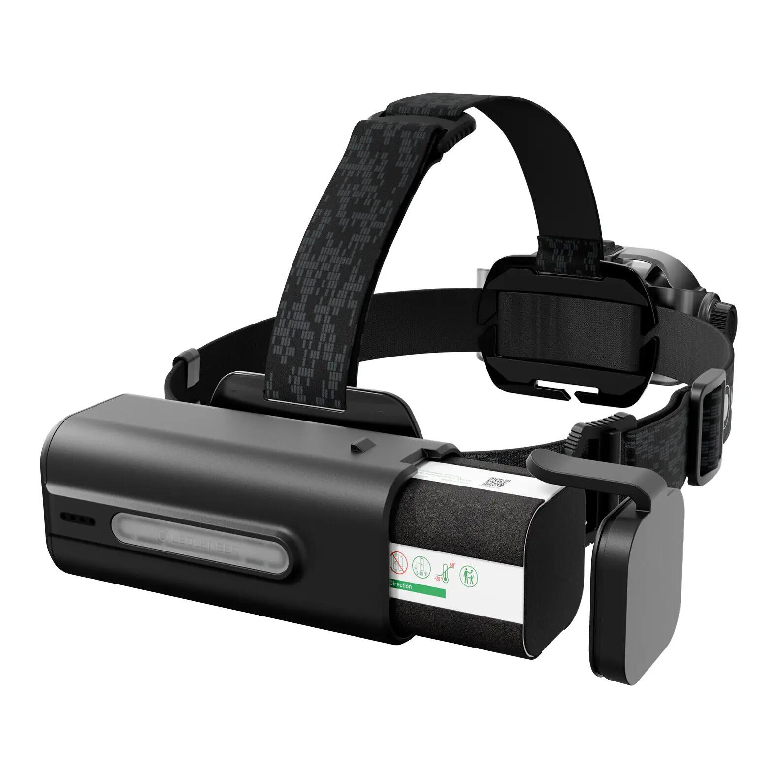 Lampe frontale rechargeable 10 000lm, RGB, portée 400m, IP67, H21R 4/10