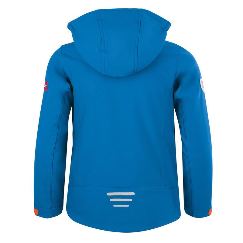 Kinder Softshelljacke Oslofjord Mitternachtsblau / Coral