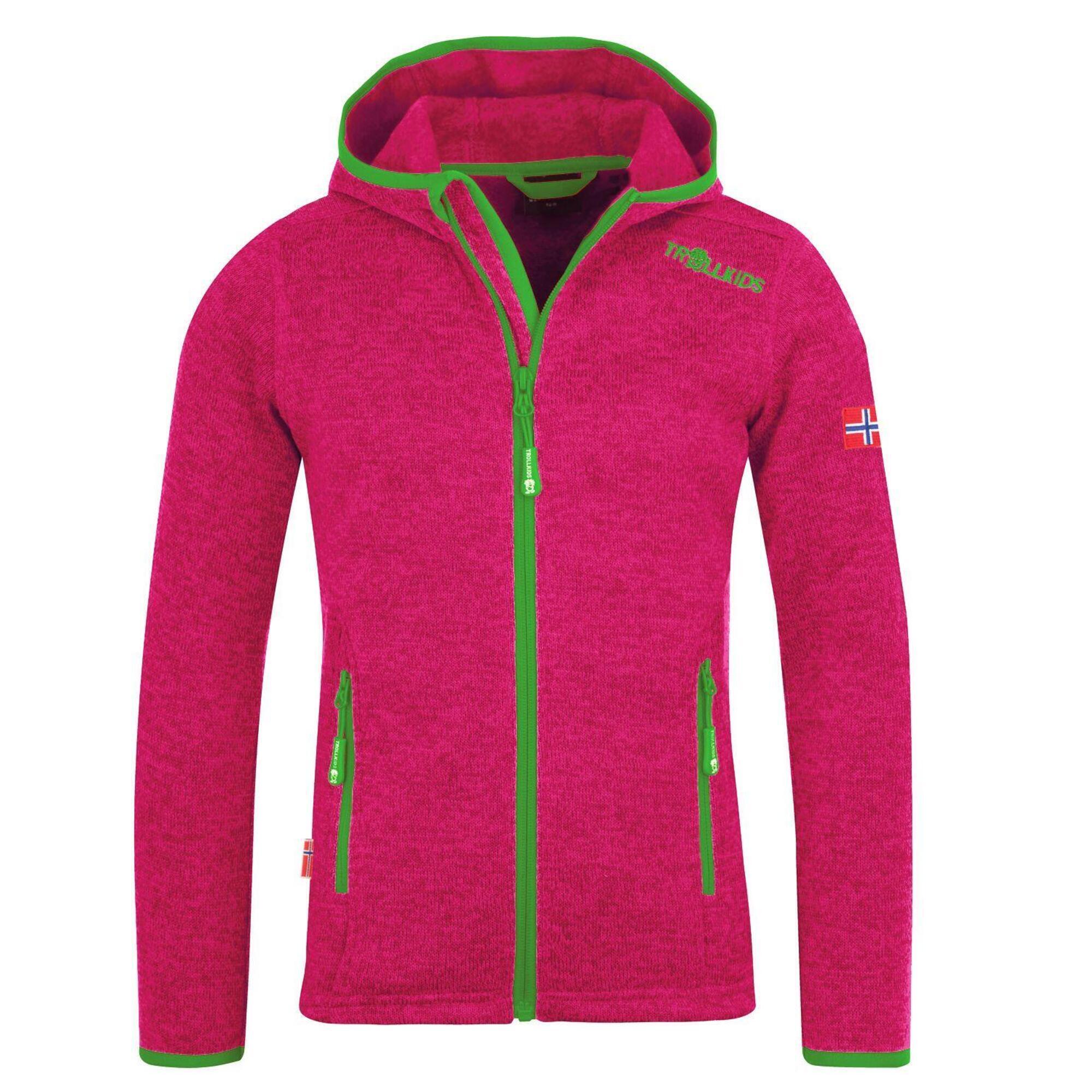 TROLLKIDS Mädchen Fleecejacke Jondalen XT Rosa/Grün