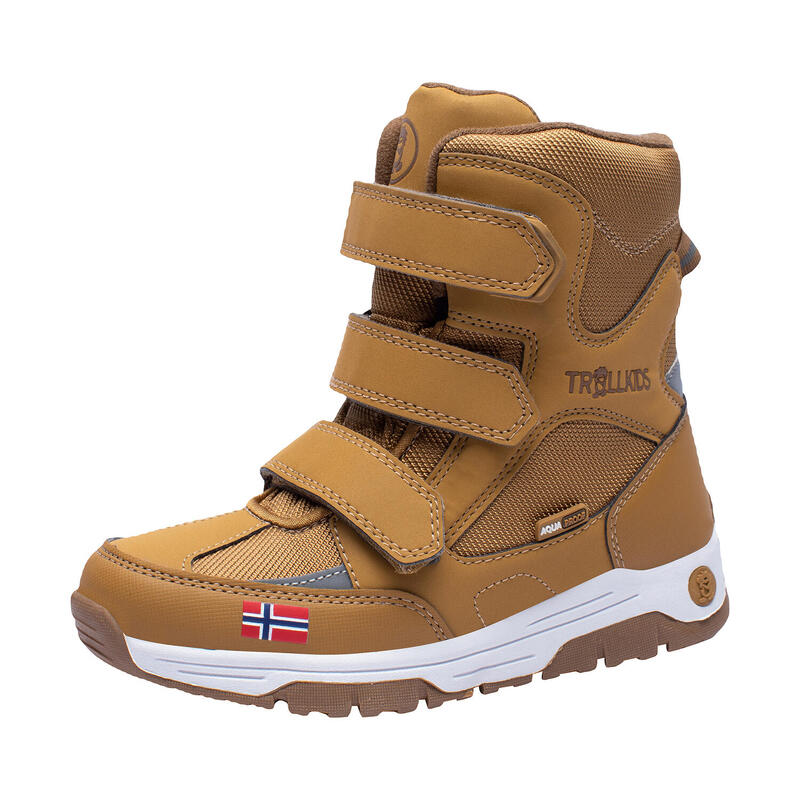 Kinder Winter Schuh Lofoten Waldgrün/Orange TROLLKIDS