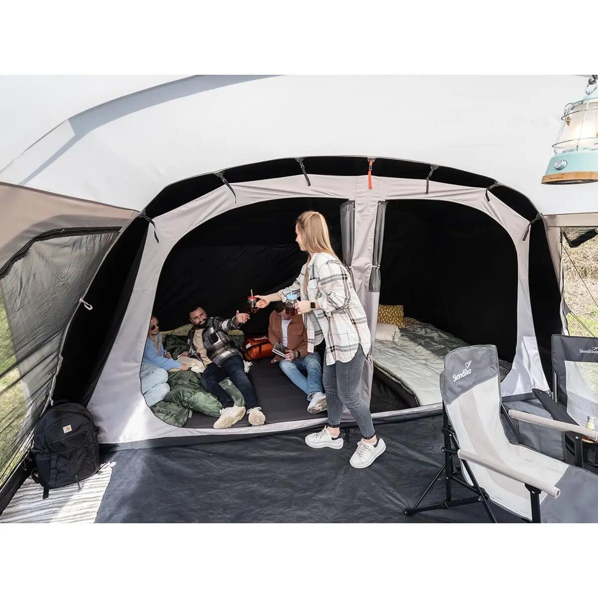 Namiot kempingowy tunelowy Nordland 4 Sleeper Protect, 4- osobowy, 1-2 sypialnie 9/15