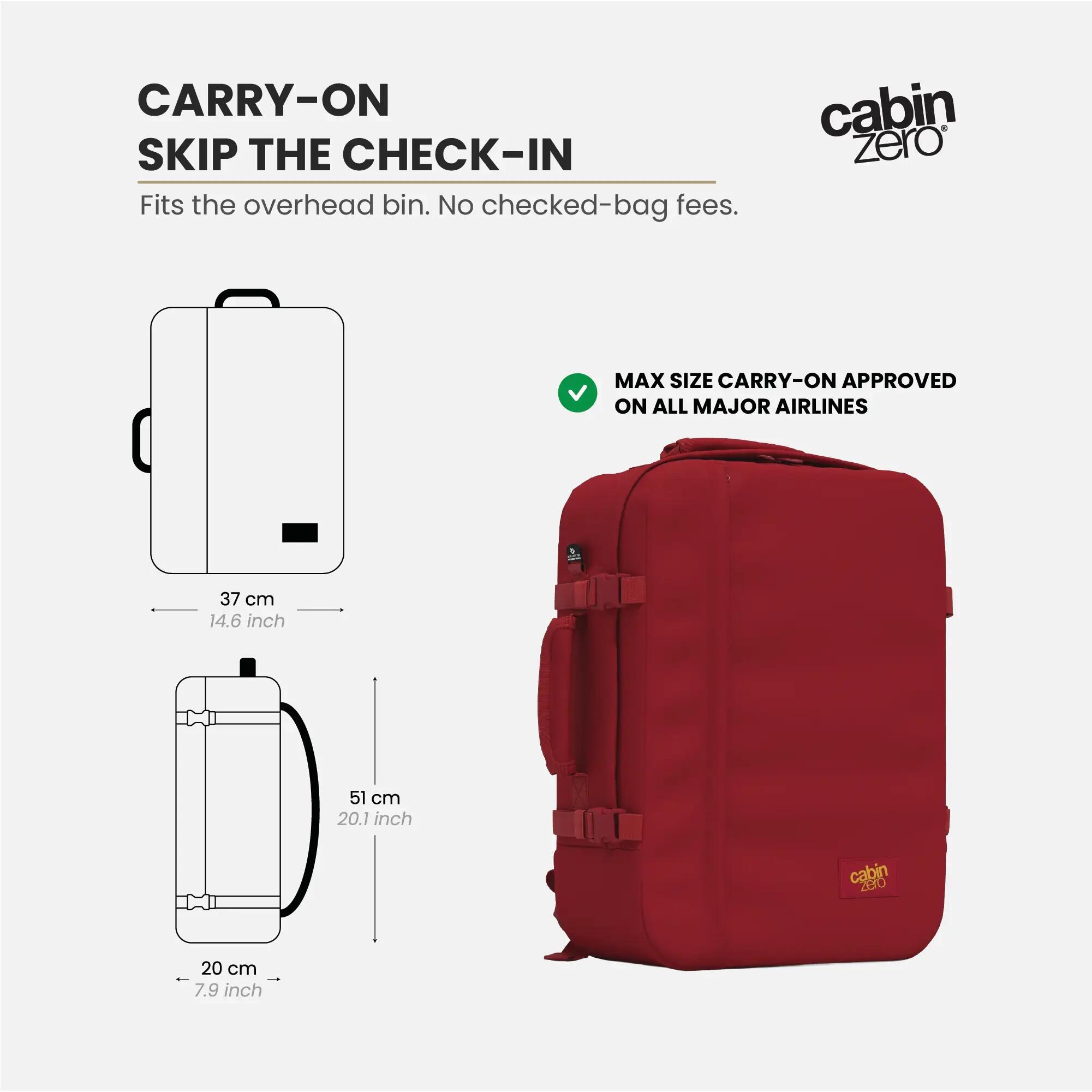 Cestovní batoh CabinZero Classic 44L 3/13