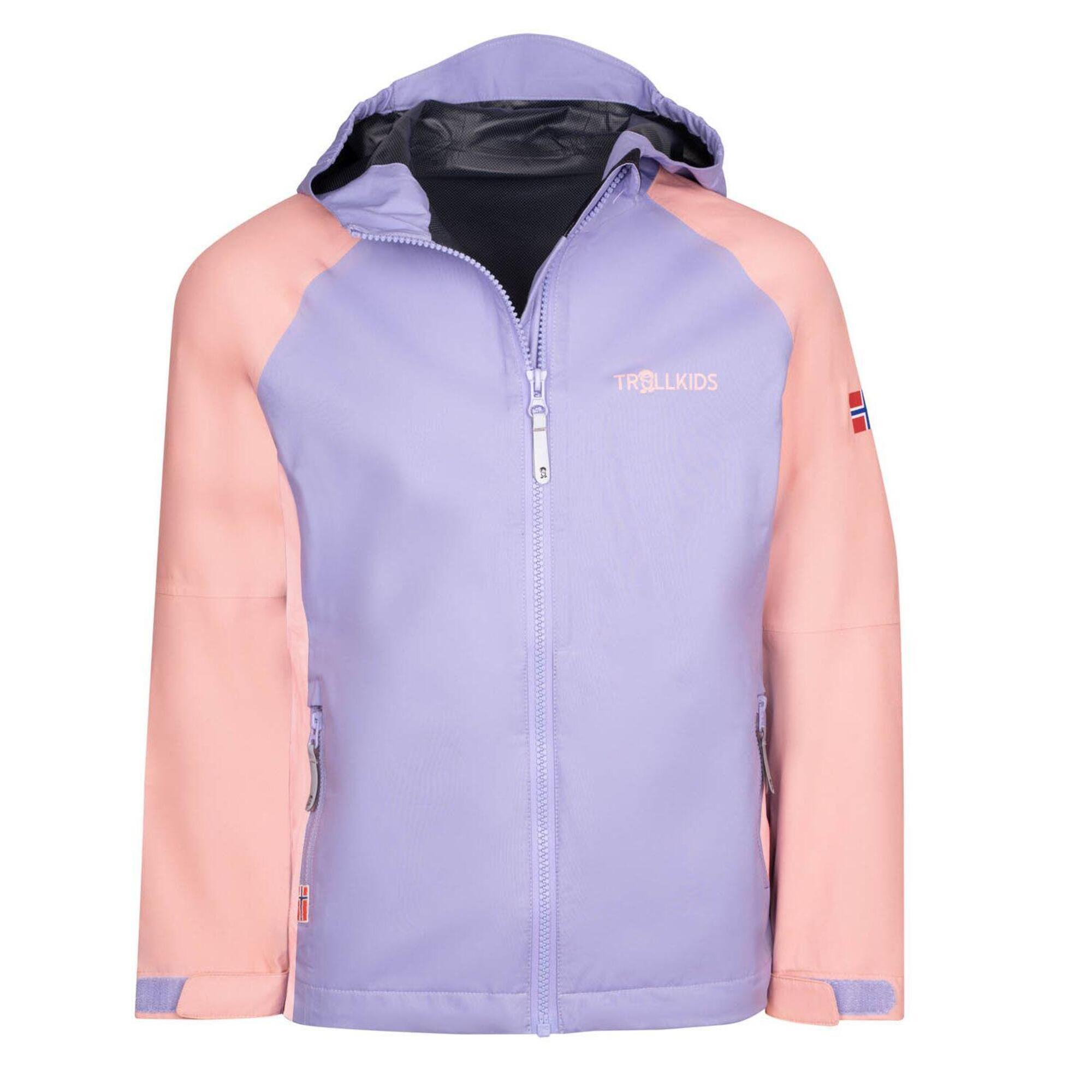 Girl's rain jacket Haugesund Lavender/Apricot